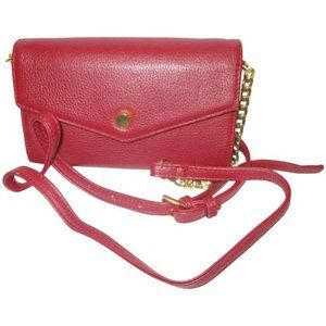*Stella and Max Red Pebble Crossbody Clutch Wallet